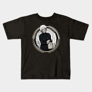 sophia petrillo black and white design Kids T-Shirt